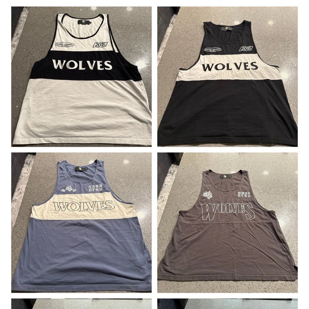 Wolves Graphic Tank Tops Set